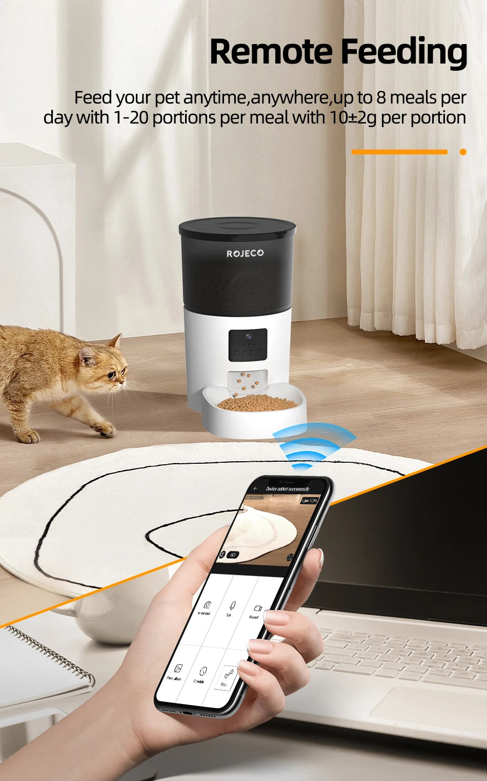 ROJECO Smart Pet Feeder — additional view