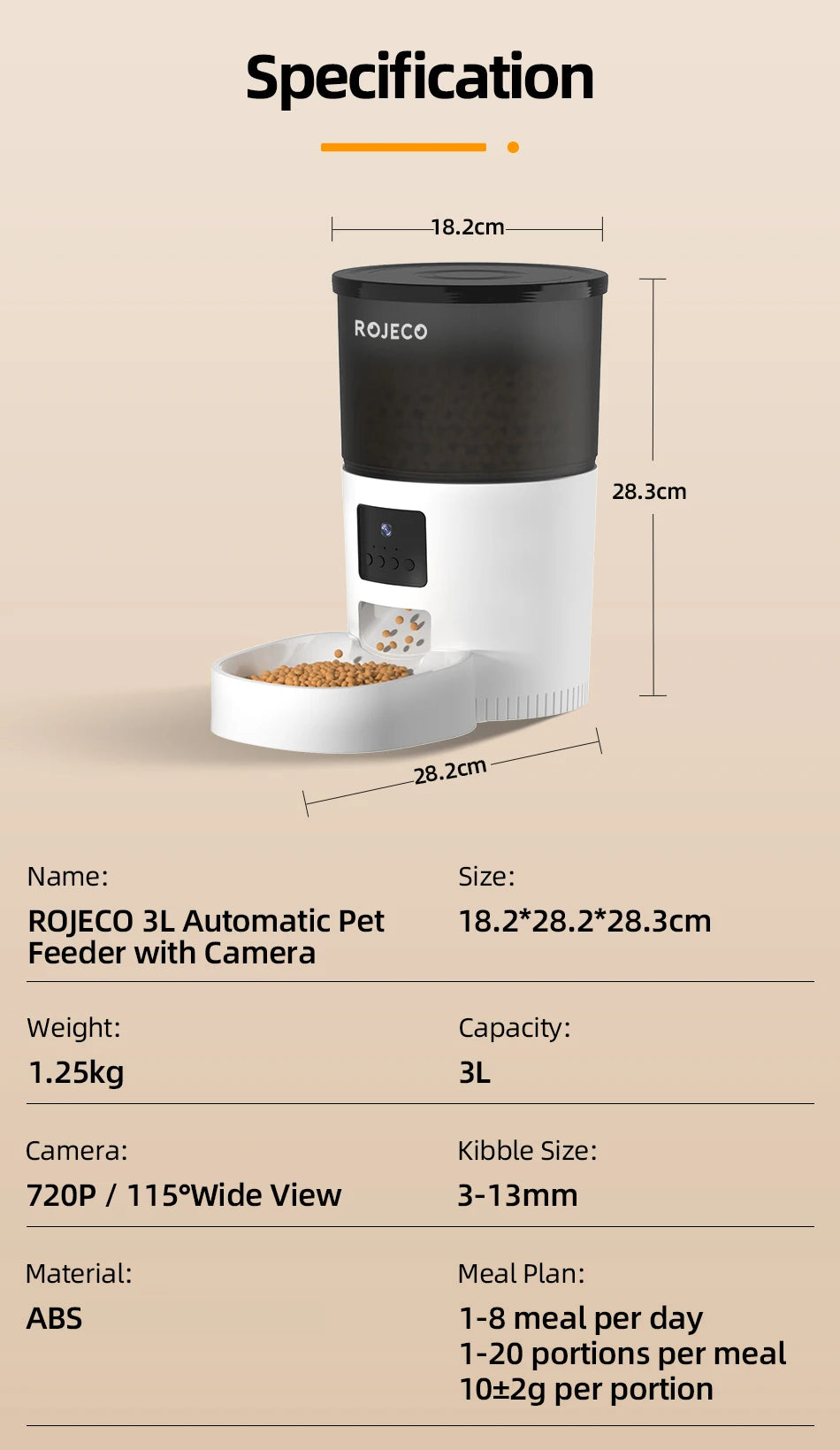 ROJECO Smart Pet Feeder — additional view