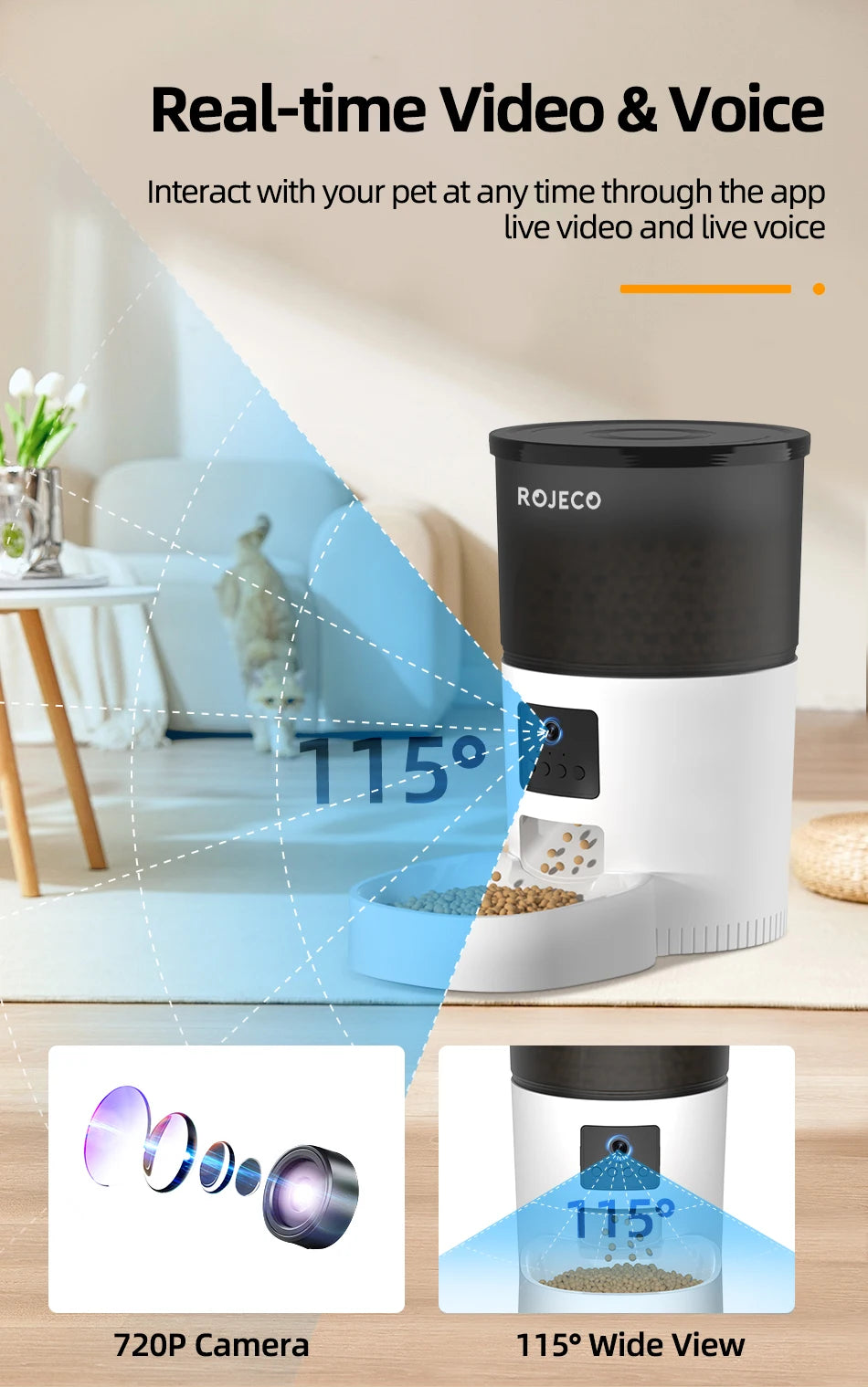 ROJECO Smart Pet Feeder — additional view